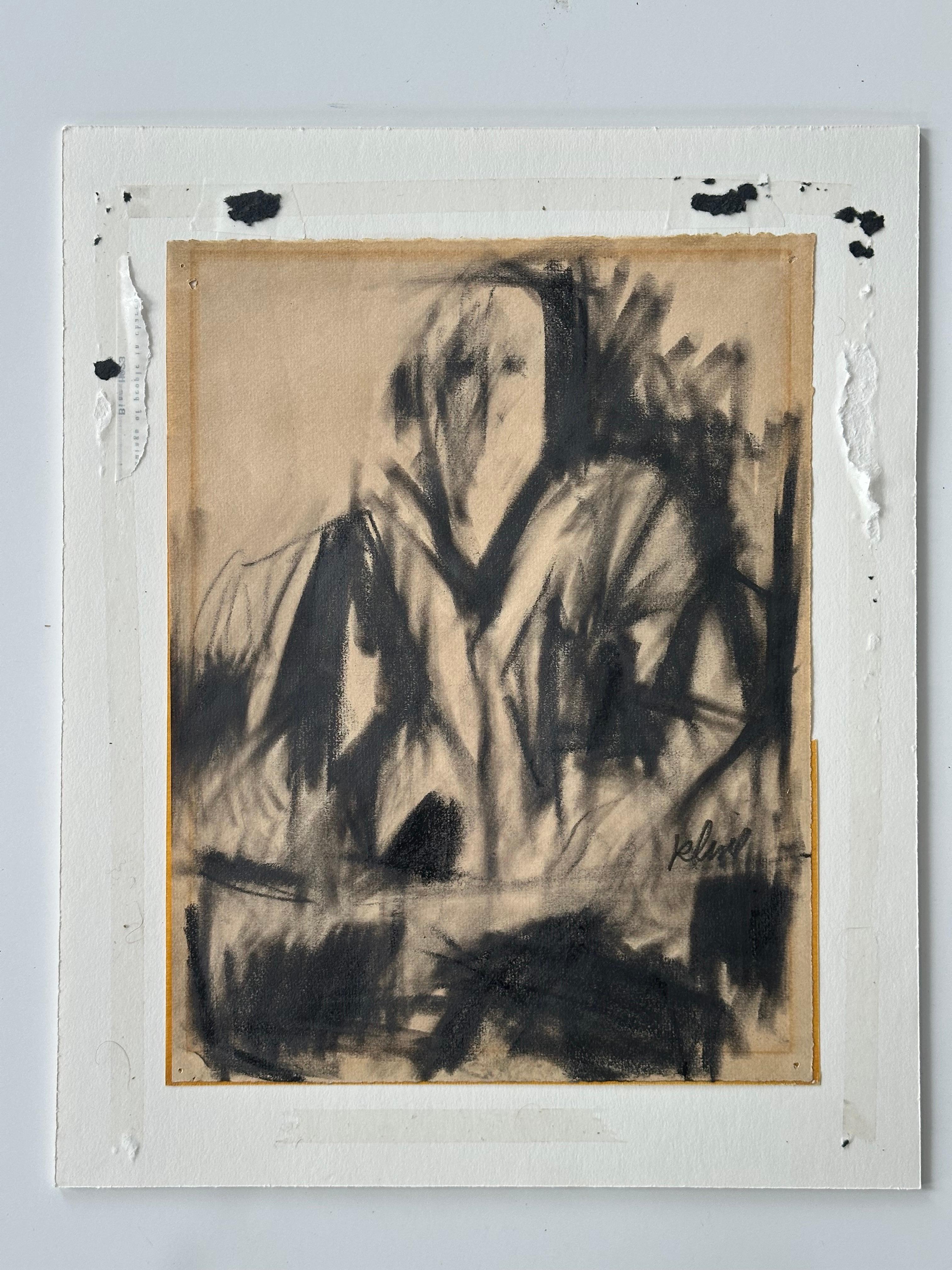 Modernistisches Gemälde ohne Titel (Abstrakte expressionistische figurative Malerei) – Art von Kline