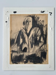 Moderniste sans titre (peinture figurative expressionniste abstraite)