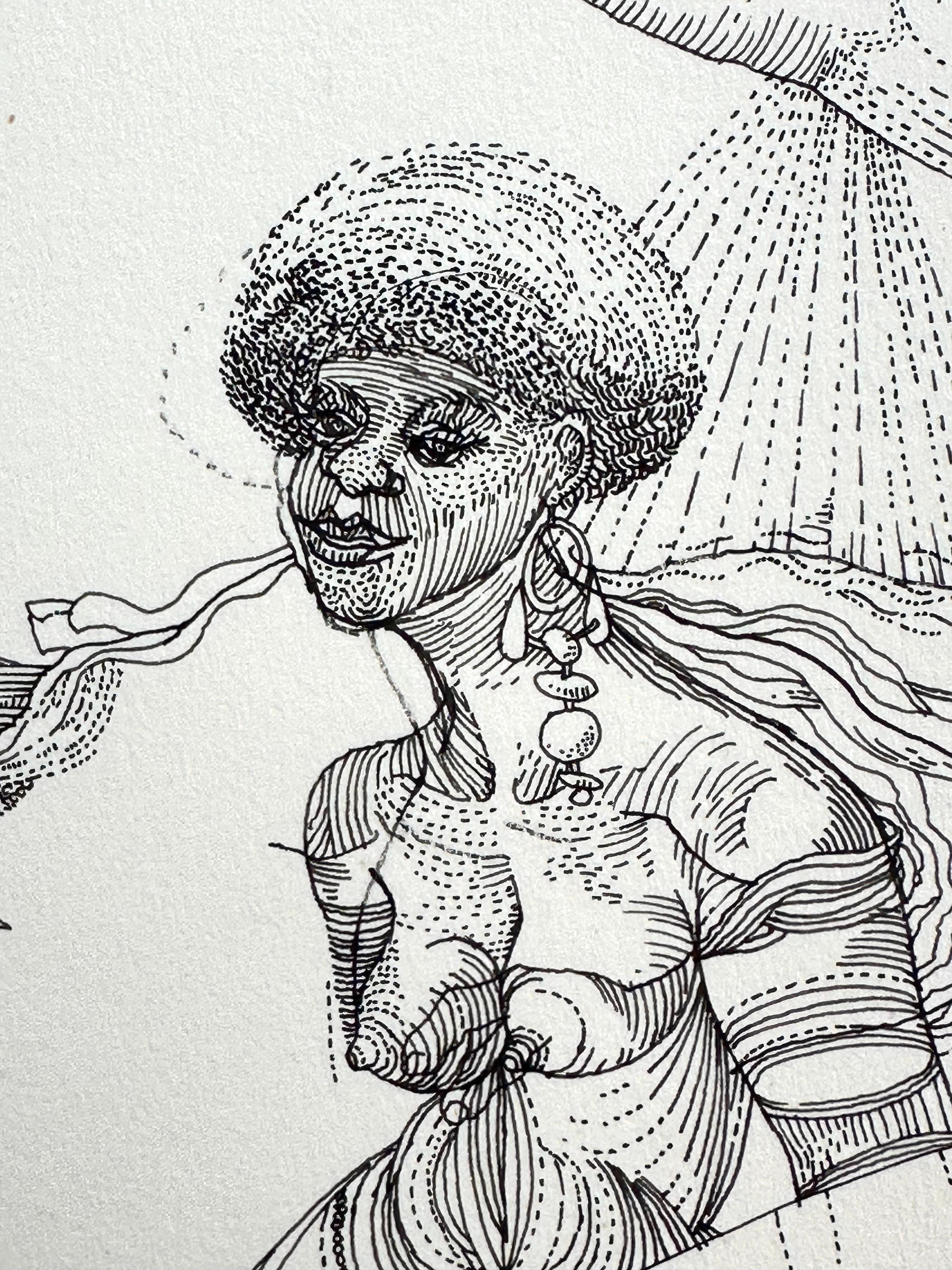 Astrologique (Artiste Surréaliste Noir de Philadelphie) en vente 3