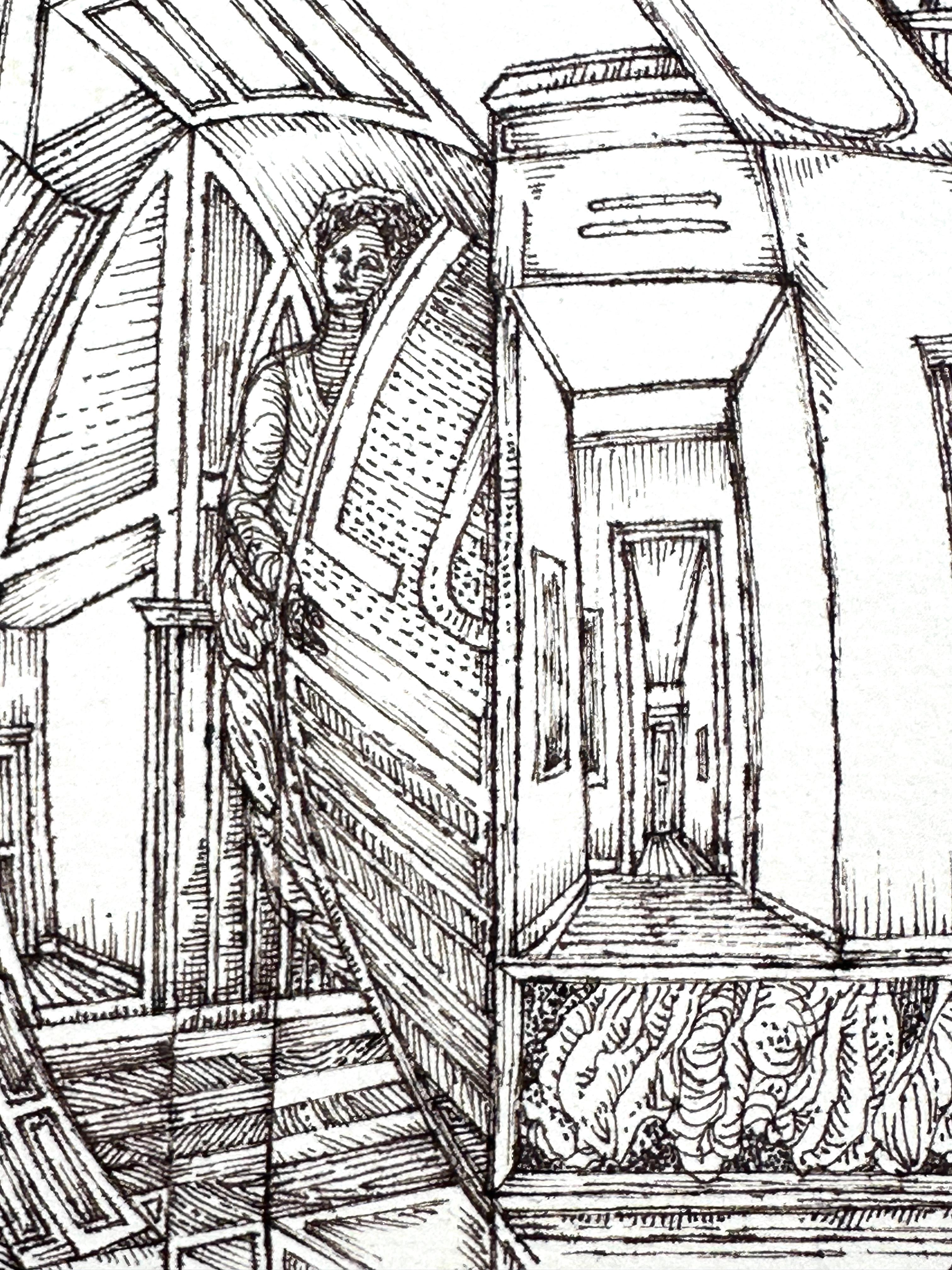 Interior (artista surrealista nero di Filadelfia) - Art di Roland Ayers