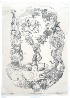 Aerial Circus Series (Ed Henderson), (schwarzer surrealistischer Künstler aus Philadelphia)