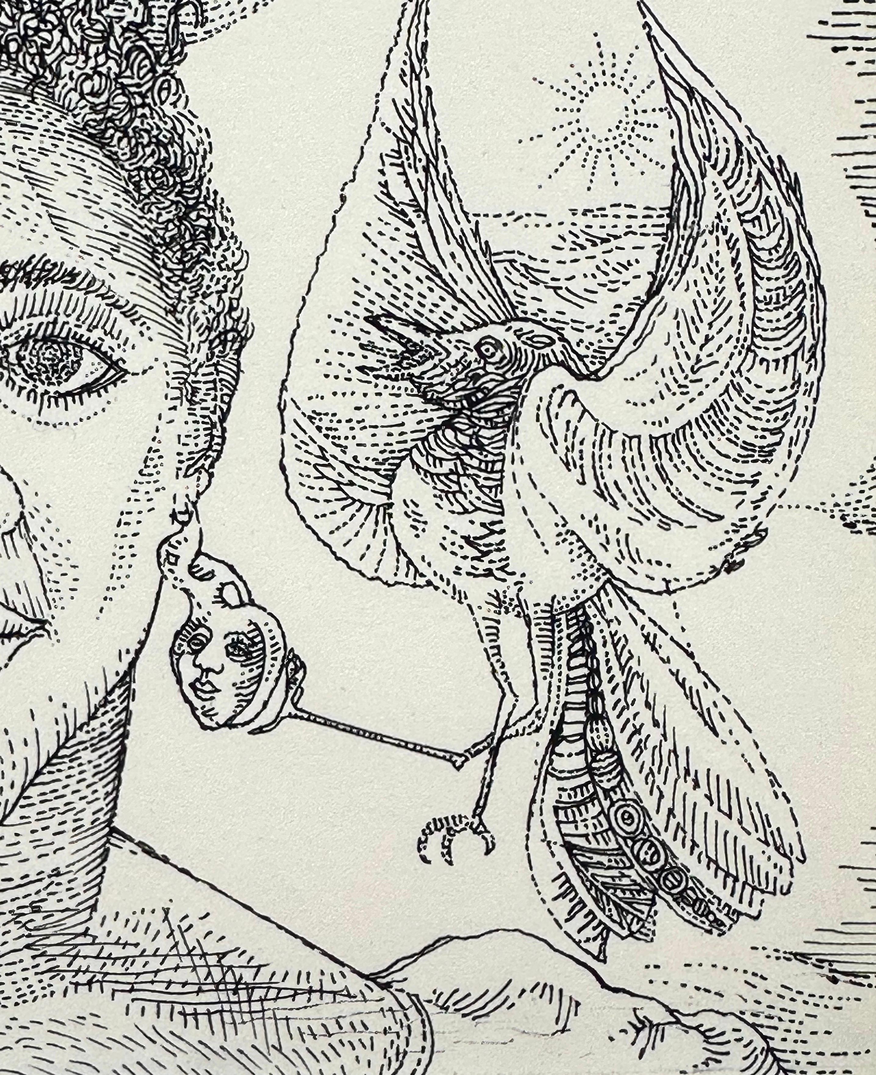 L'oiseau me l'a dit  (Artiste surréaliste noir de Philadelphie) en vente 1