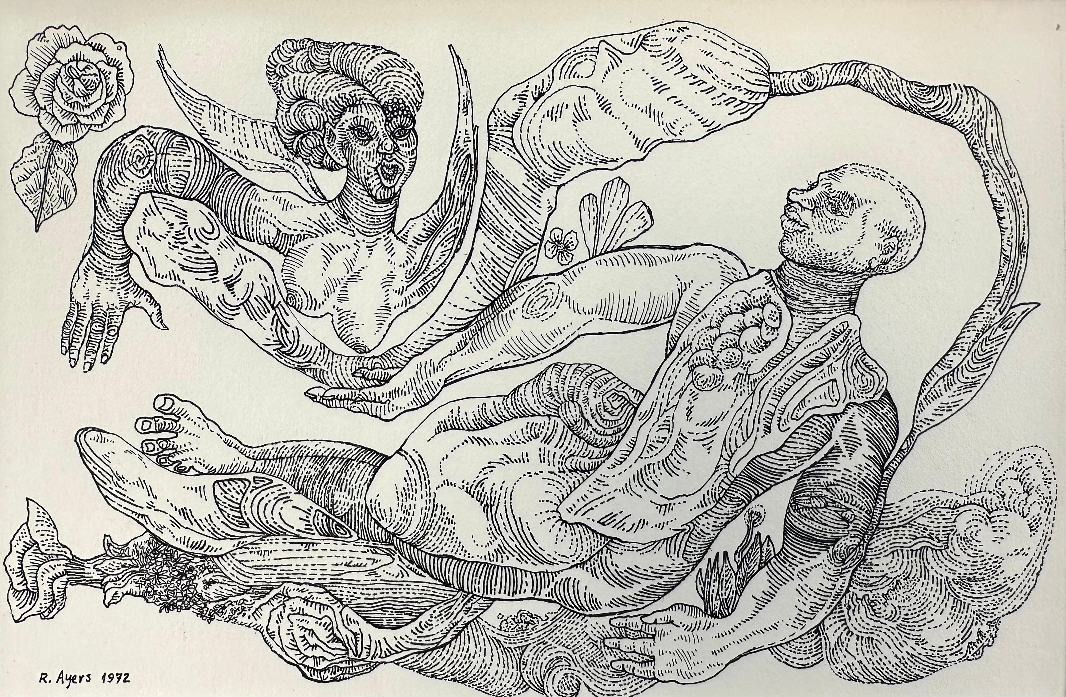 L'oiseau me l'a dit  (Artiste surréaliste noir de Philadelphie) en vente 2