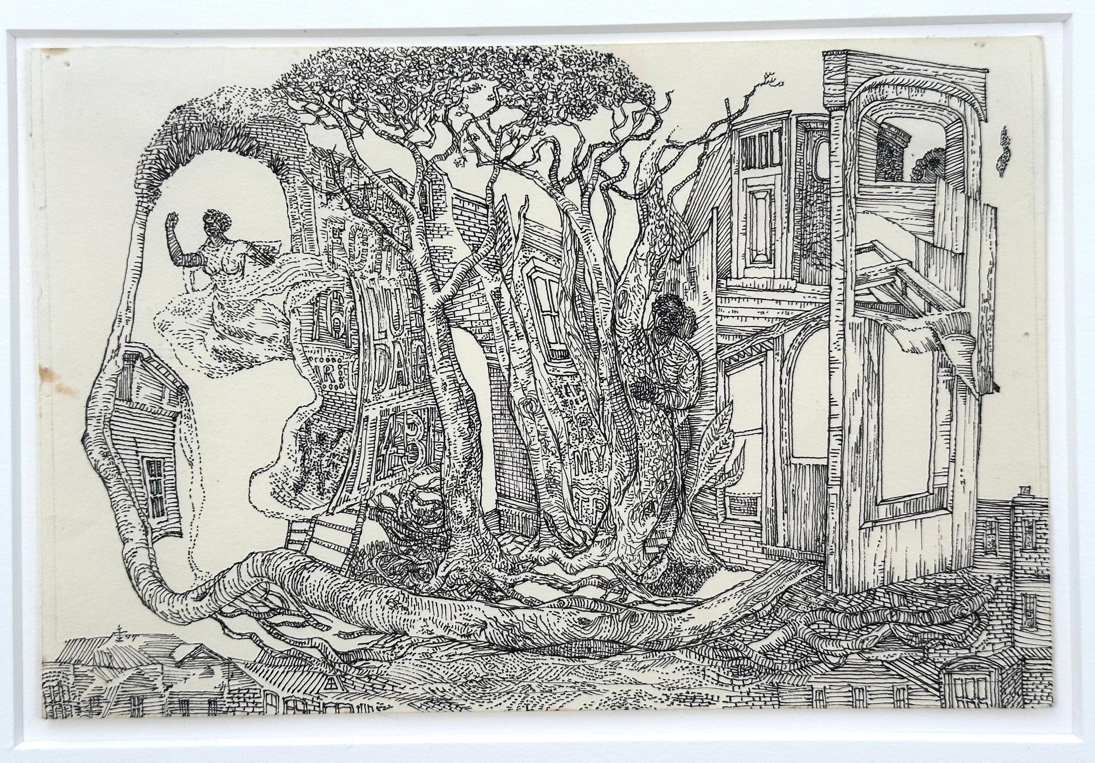 Le retour à la maison  (Artiste surréaliste noir de Philadelphie)
