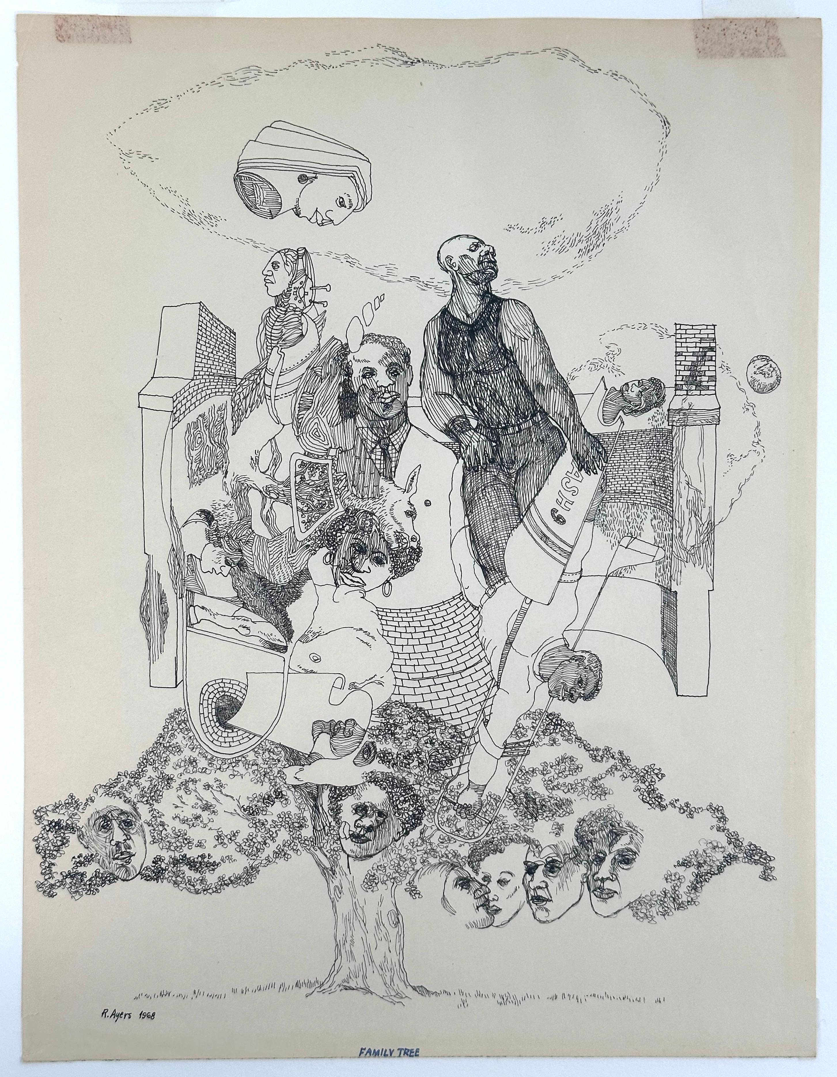Family Tree (artista surrealista nero di Philadelphia) in vendita 2