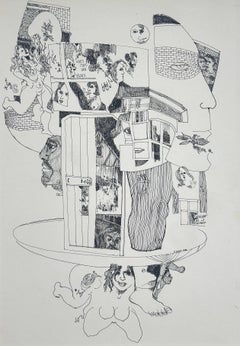Hesitation Blues (Schwarzer surrealistischer Künstler aus Philadelphia)