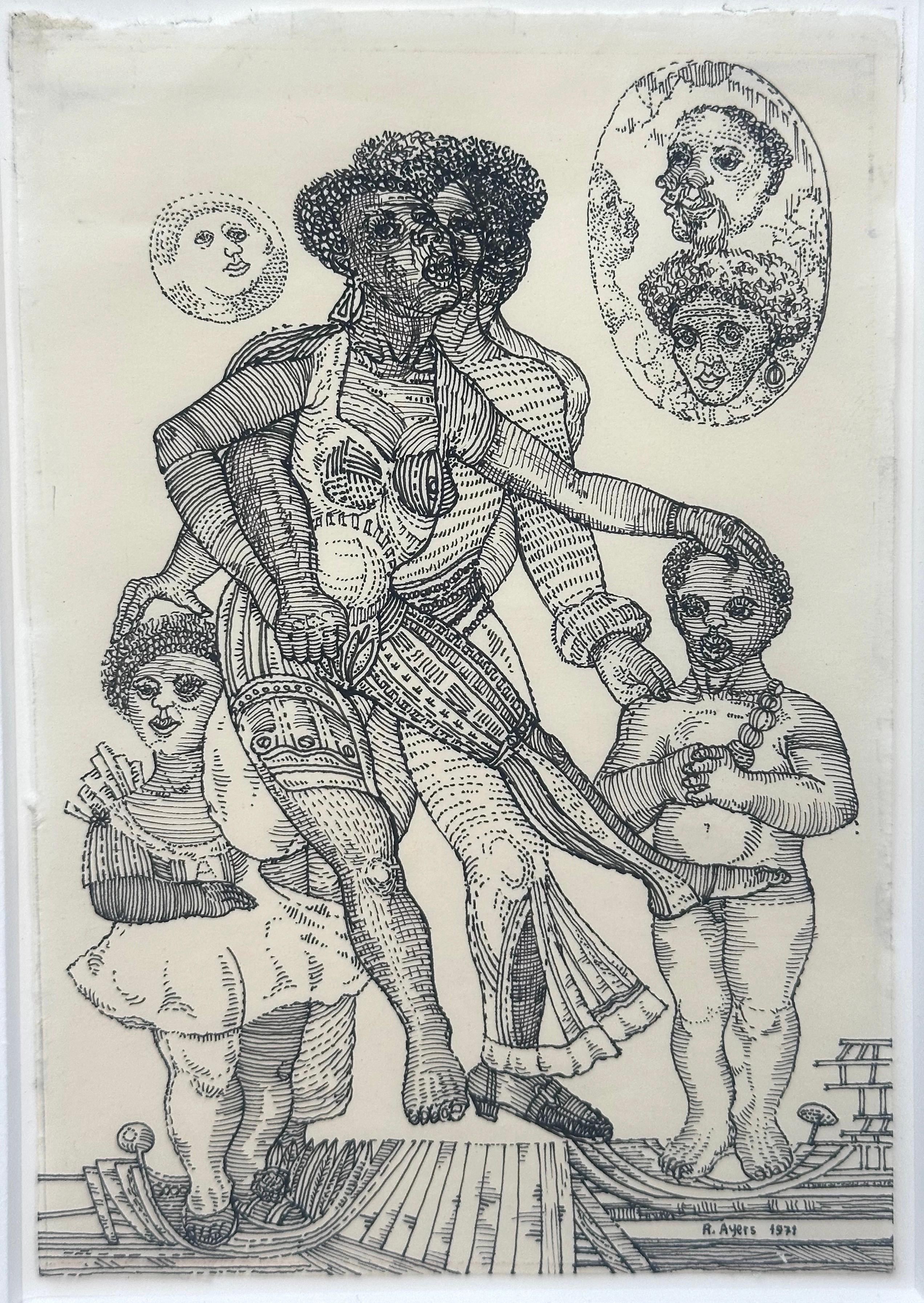 Culto degli antenati (artista surrealista nero di Filadelfia)