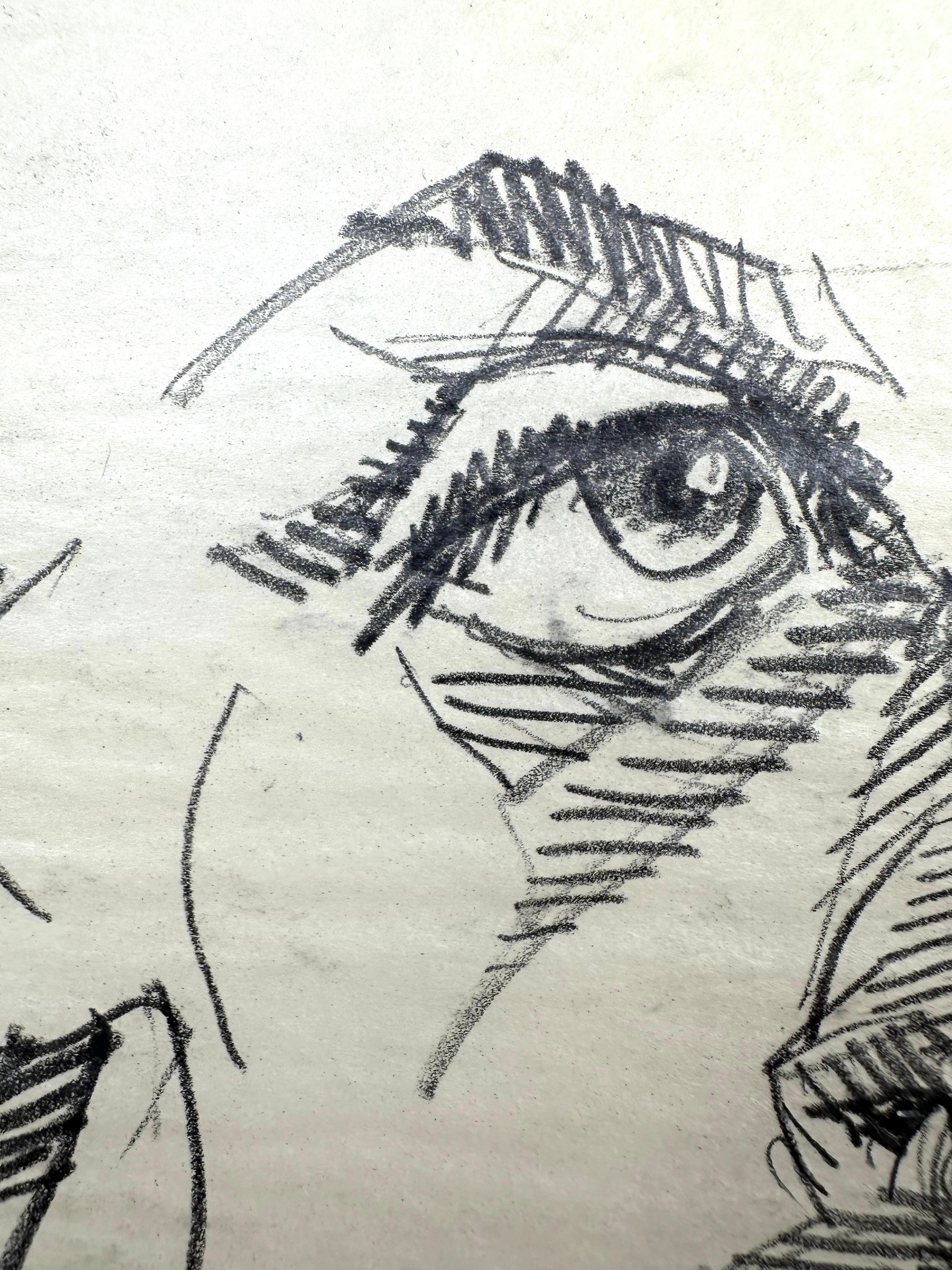 Sylvester Stallone como Rocky Revista Ilustración retrato Dibujo - Art Realista de Gerry Gersten