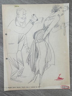 Vintage Humorous Gentleman's Magazine cartoon