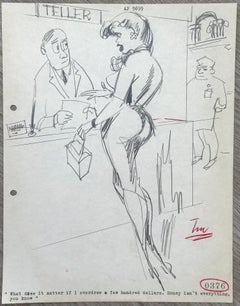 Vintage Humorous Gentleman's Magazine cartoon