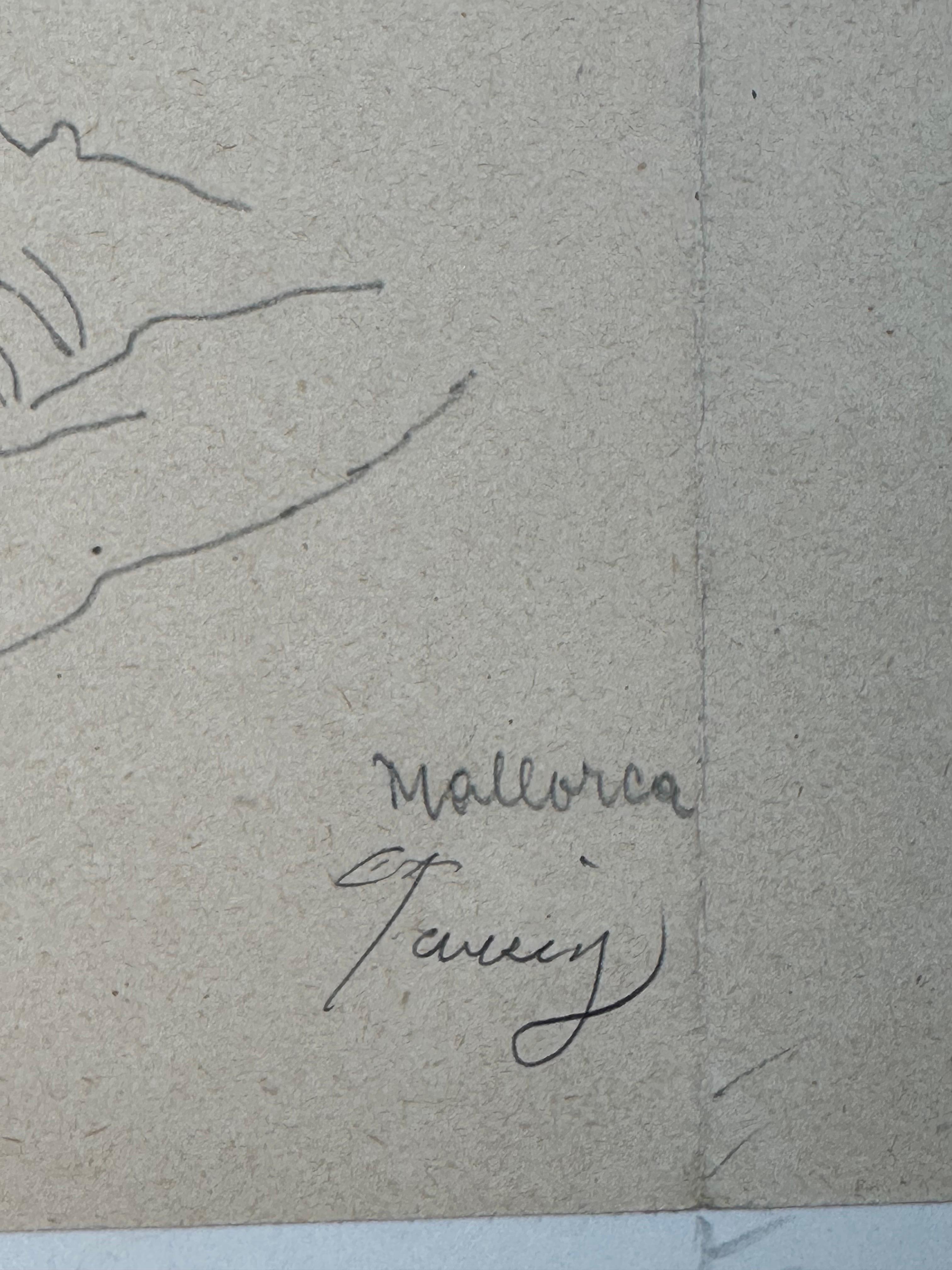Bedrich Fritta (1906-1944). 

Portrait d'une jeune femme de profil, vers 1930.

Crayon sur feuille de papier irrégulière mesurant 6 x 6,75 pouces.  Monté sur un support mince mesurant 9 x 12 pouces. 

Signé en bas à droite.

Bedřich Fritta (19