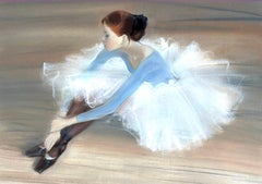 Ballerina (Ballet Dancer pastel Girl Portrait drawing)