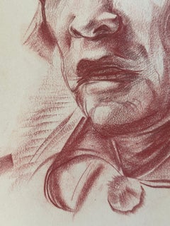 Comanche (Indomitable Spirit) Native American 1939 Indian Portrait Drawing