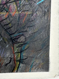 Untitled Neo-Expressionist Abstract Figural drawing.