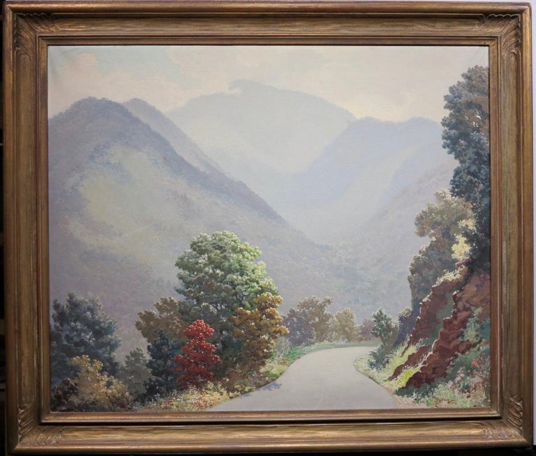 Ruthven Byrum Mount Le Conte Smoky Mountains Tennessee Landscape Painting For Sale At 1stdibs