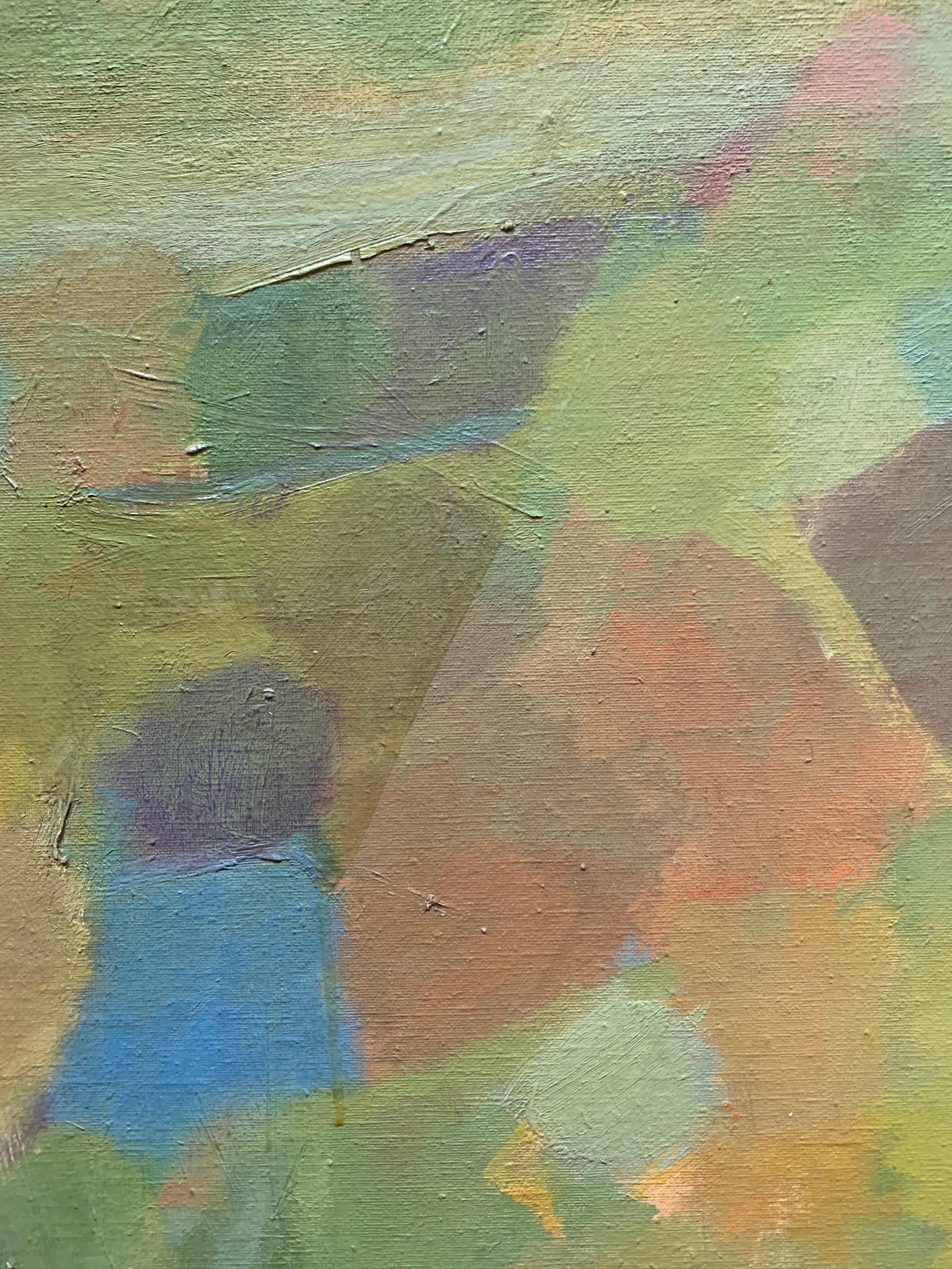 Landscape (abstract expressionist mid-century landscape) - Abstract Expressionist Painting by Judith Ingram 