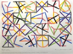 Eight Elements (Minimalist pastel drawing)