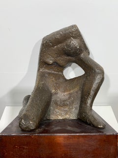 Female Figure (abstract woman bronze sculpture)