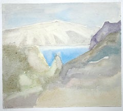 Paysage arménien (peinture abstraite, montagnes arméniennes)