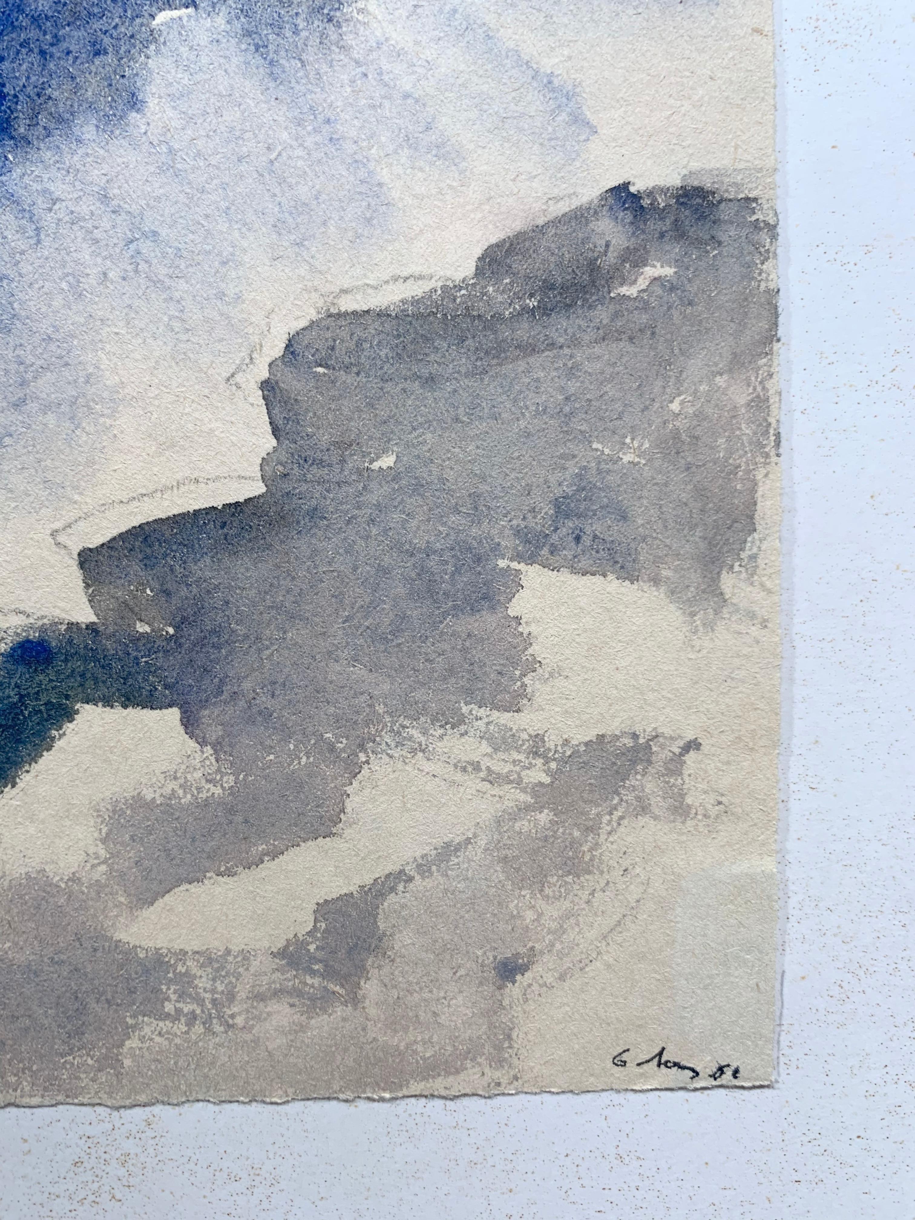 Russische Landschaft (abstraktes Gemälde) im Angebot 1