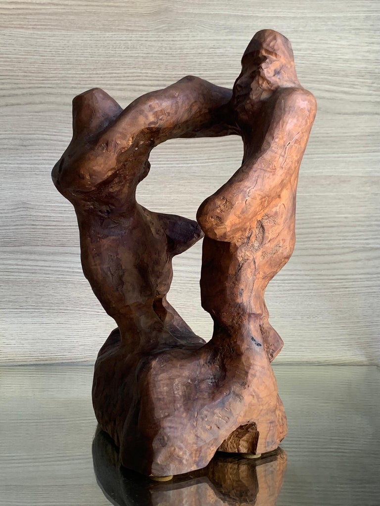 Dancing Hasidic Men  - Abstract Sculpture by Uri Roth