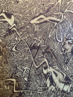 Untitled (ER41) Abstract Expressionist painting