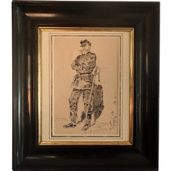  Stunning Ink Drawing Of A French Corporal