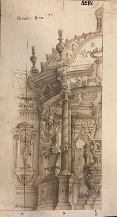 Interieurzeichnungen und -aquarelle des 18. Jahrhunderts