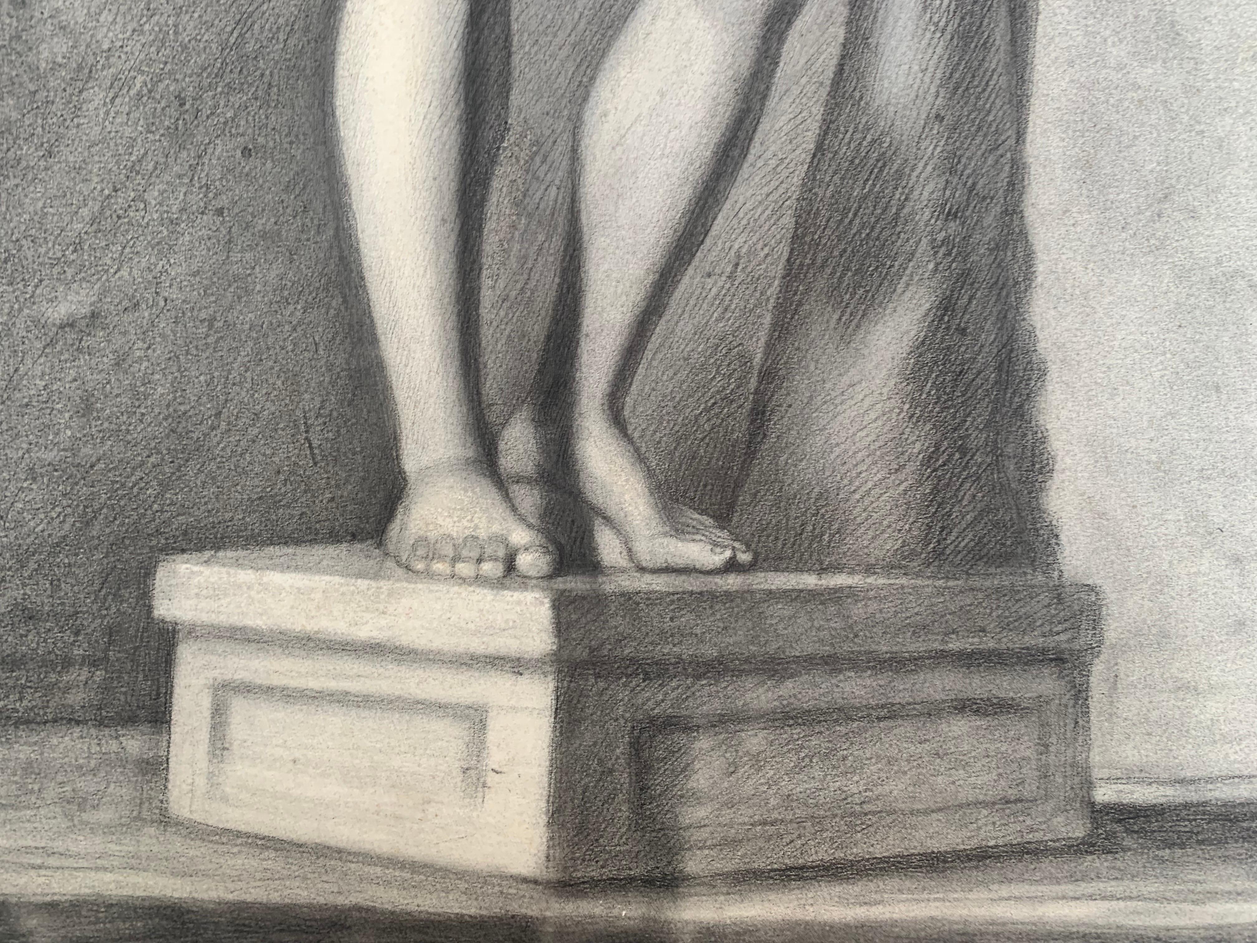 Italienische akademische Zeichnung: Apollino degli Uffizi. 19. Jahrhundert.

Abmessungen: 68 cm x 50 cm

Apollino von den Uffizien
Technik: Zeichenkohle auf Papier


Der Apollino, auch bekannt als Apollino degli Uffizi, ist eine berühmte