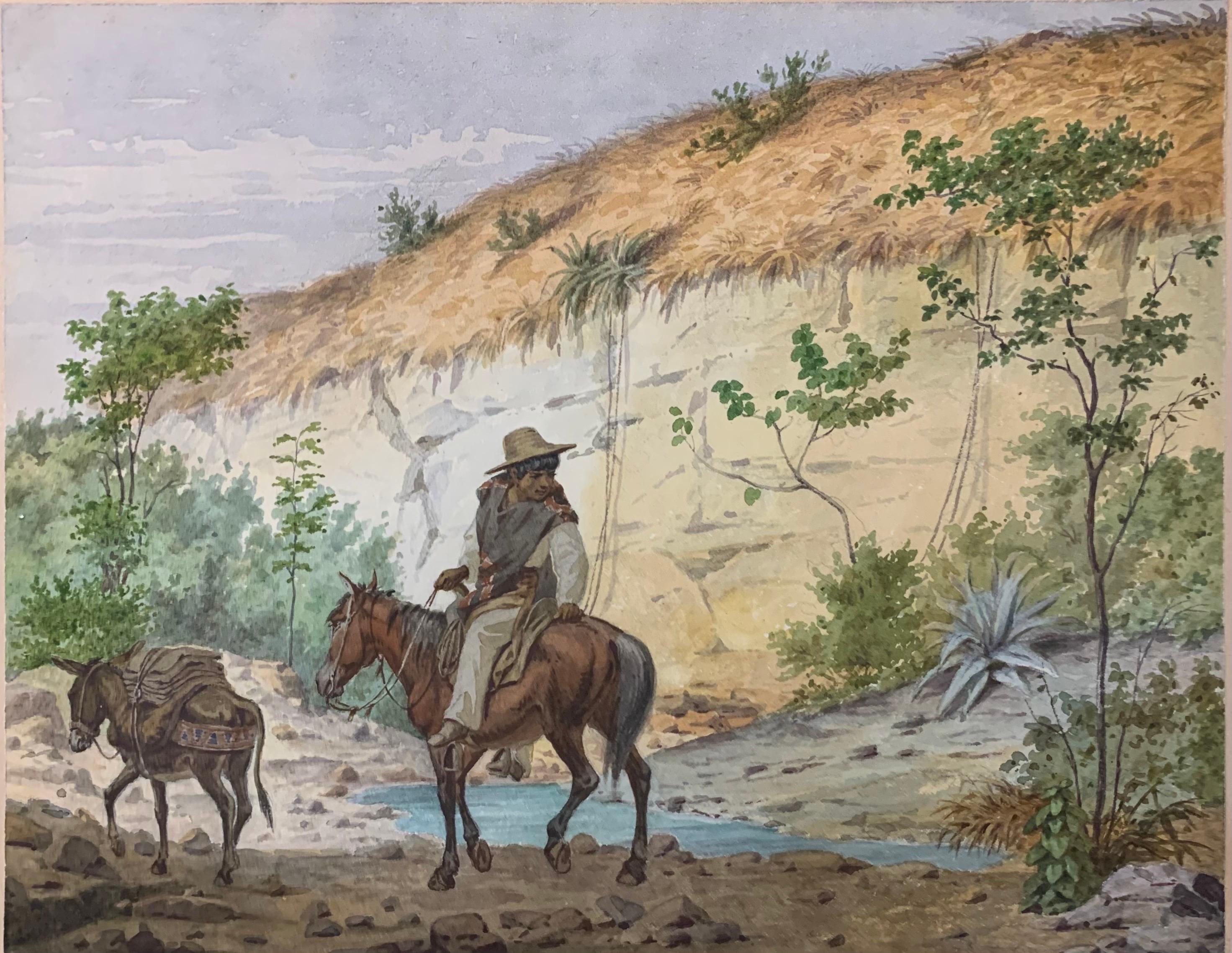 Garçon mexicain traversant à cheval un col de montagne près de Veracruz, milieu du XIXe siècle 9
