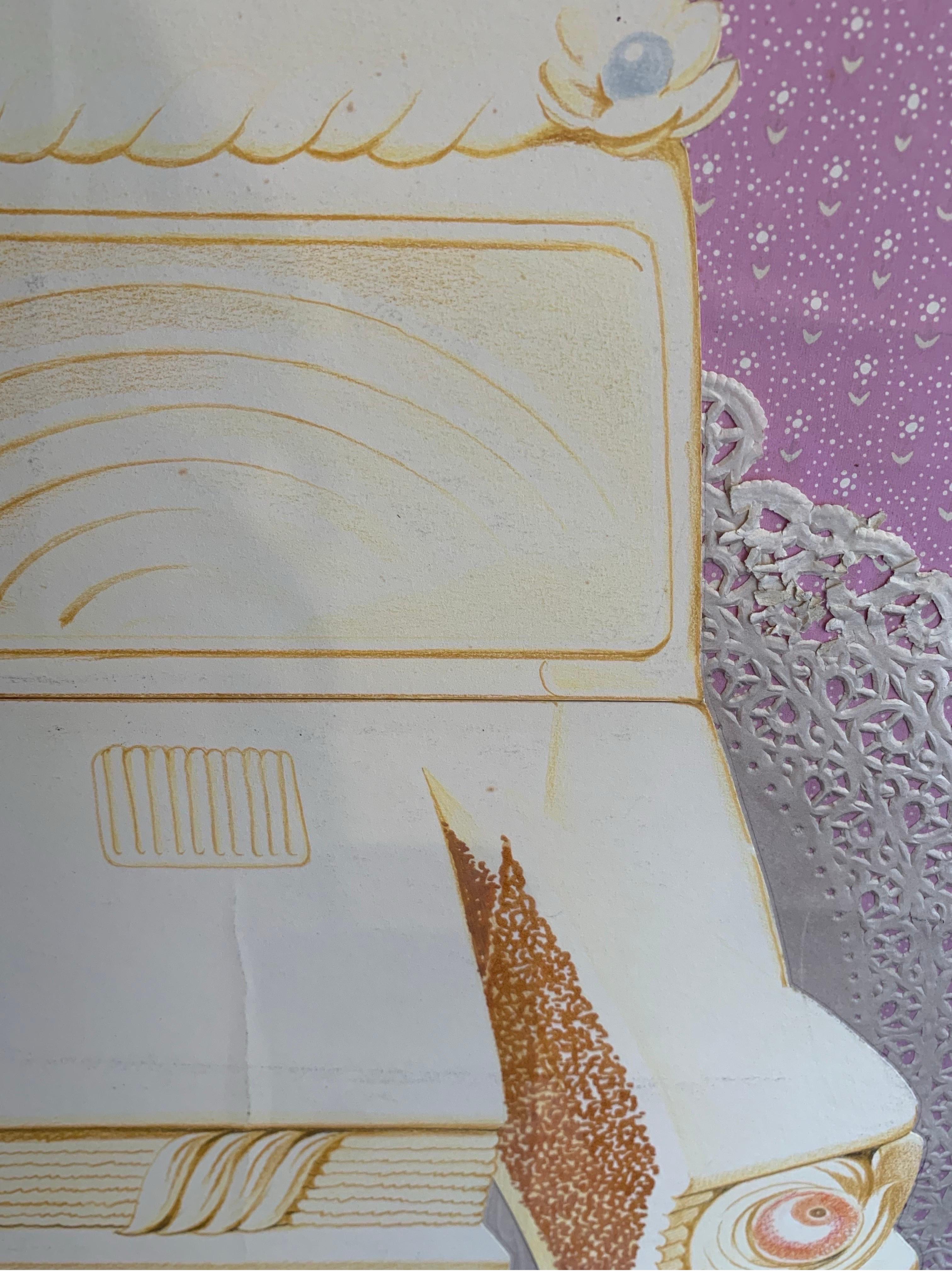 Fiat Wedding Cake Car: Irony And Provocation In Marco Silombria's Pop Art. in vendita 6
