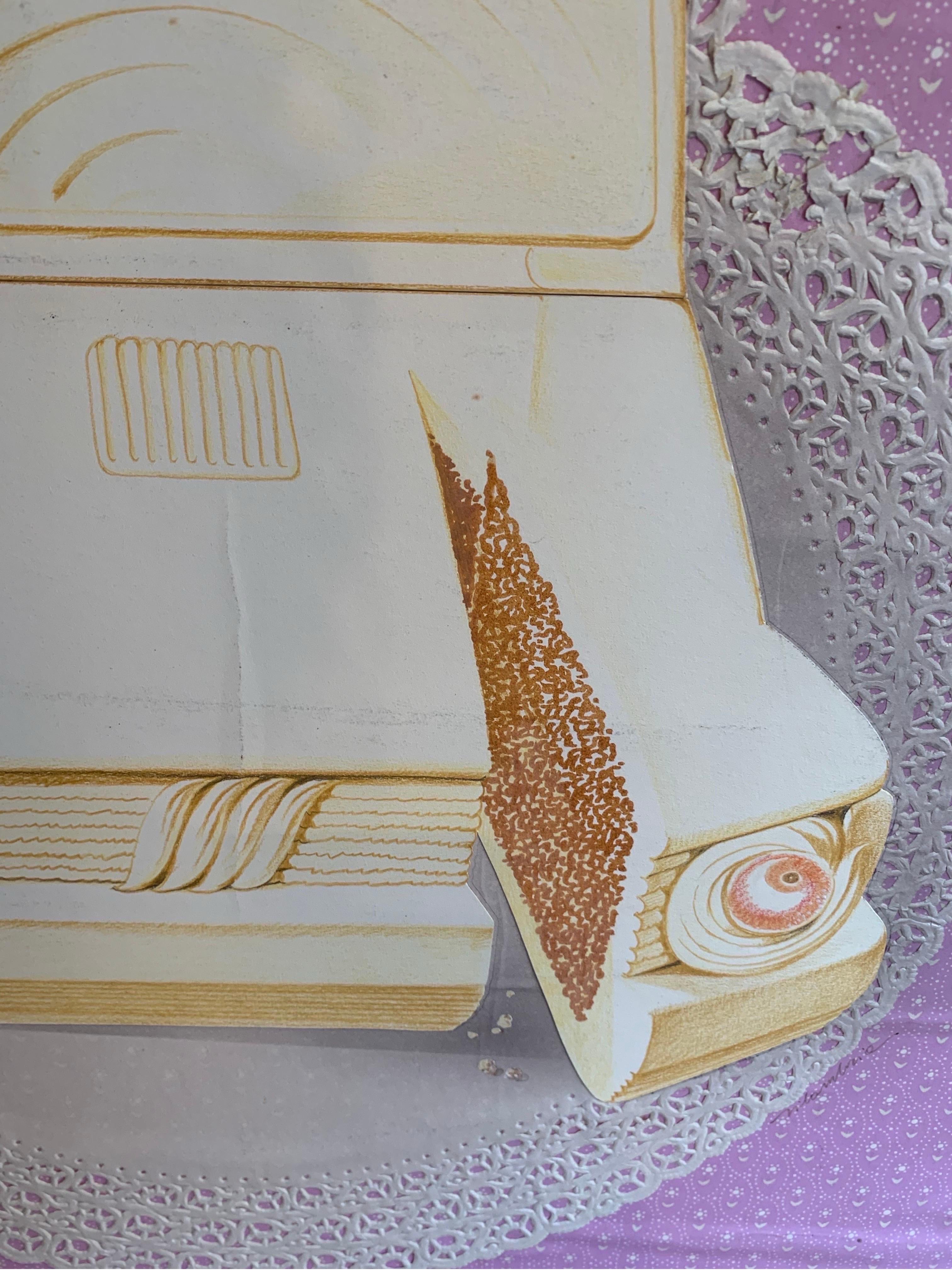 Fiat Wedding Cake Car: Irony And Provocation In Marco Silombria's Pop Art. in vendita 8