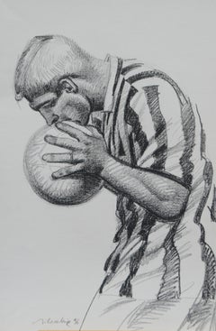 Juventus Football Player, UEFA Champions League Triumph, 1996. Cm 72 x 50