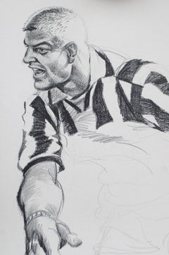 Juventus Football Player, UEFA Champions League Final. 1996. Cm 101 x 72