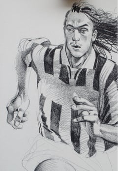 Moreno Torricelli – Juventus, UEFA Champions League 1996, 101 x 72 cm