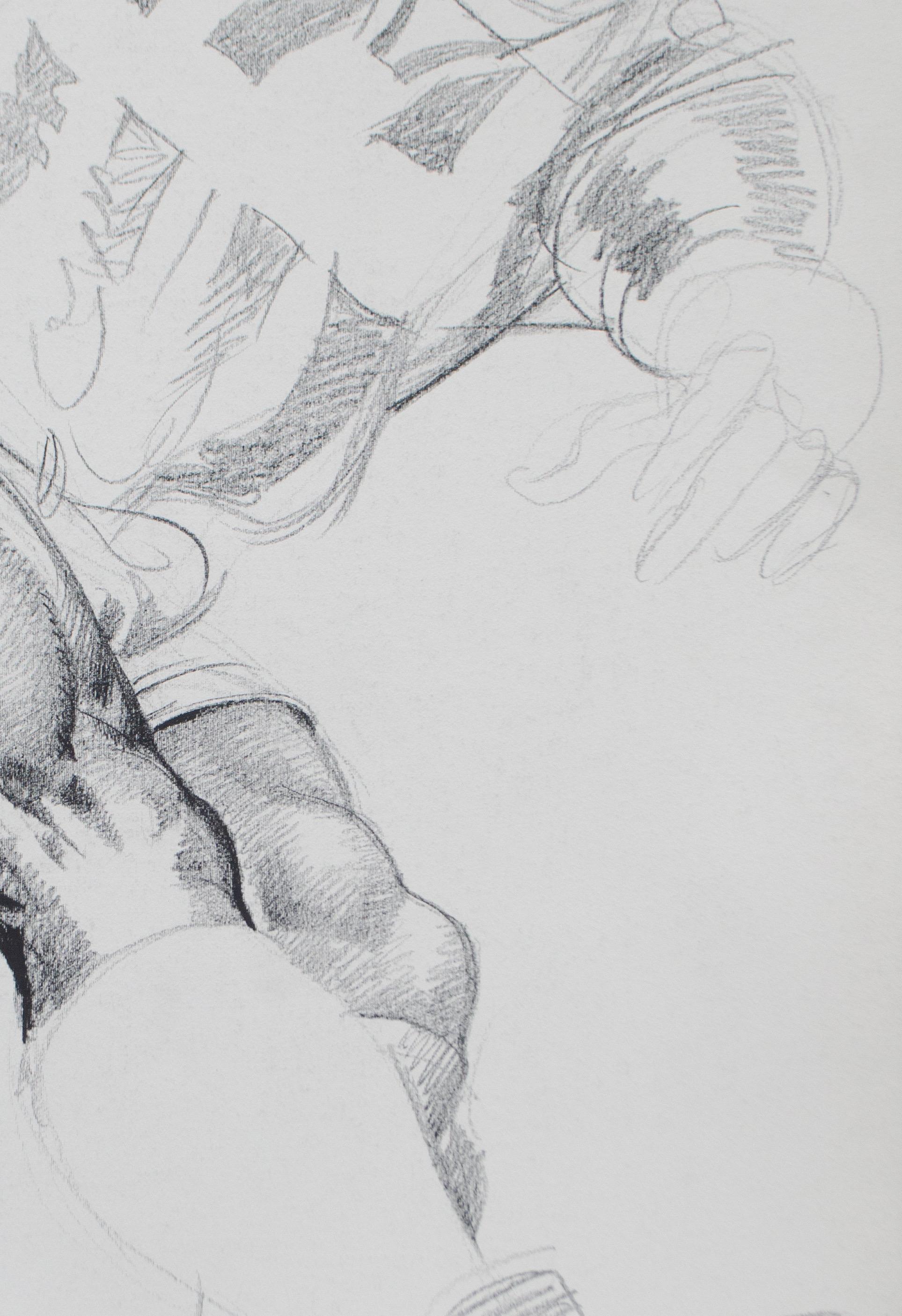 Juventus, 1995-96, victoire de la Ligue européenne des championnats. Par Marco Silombria (1936-2017) - Gris Nude par Silombria Marco