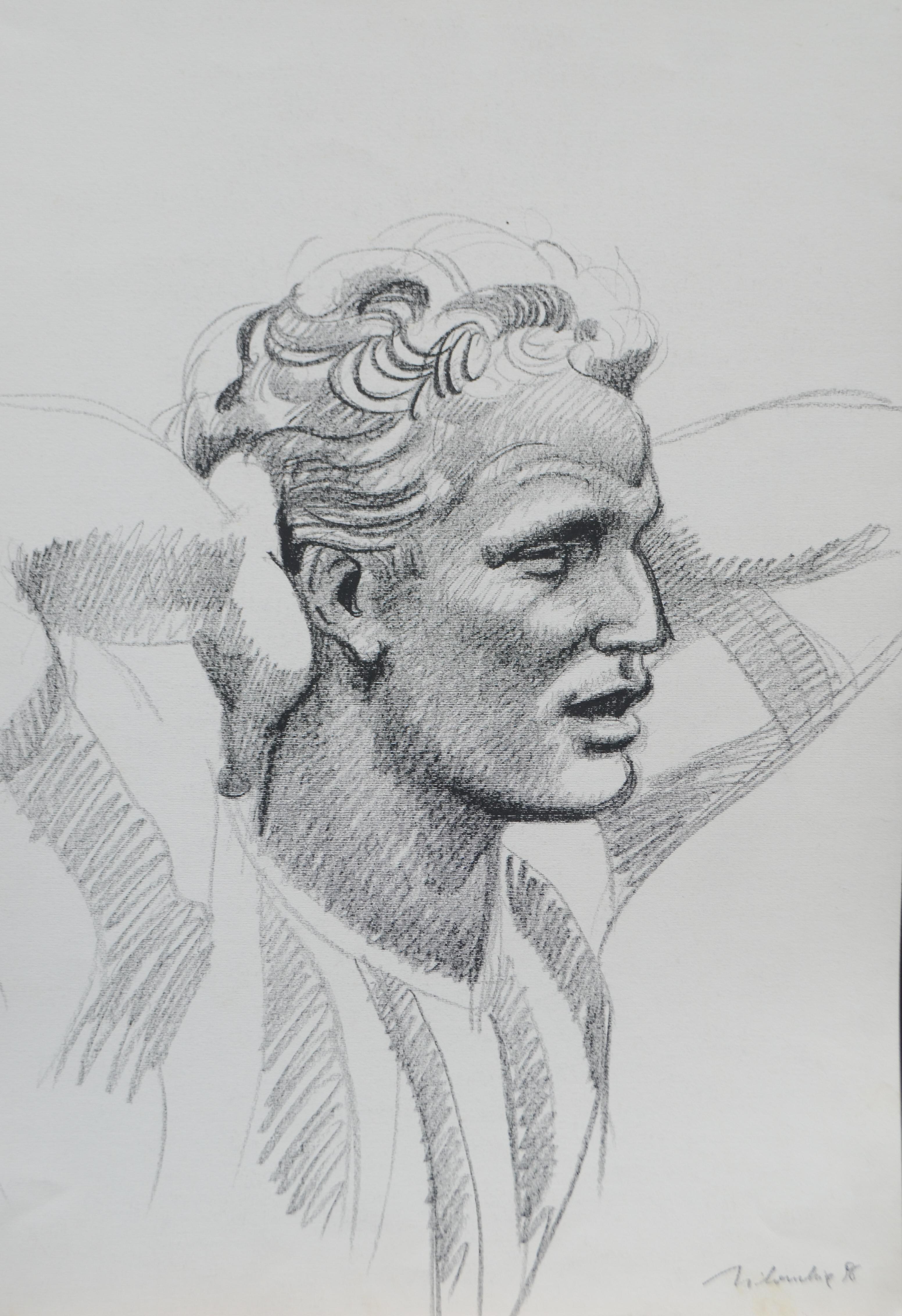 Nude de Silombria Marco - Futbolista del Juventus - Homenaje a la victoria en la Liga de Campeones de la UEFA, 1996