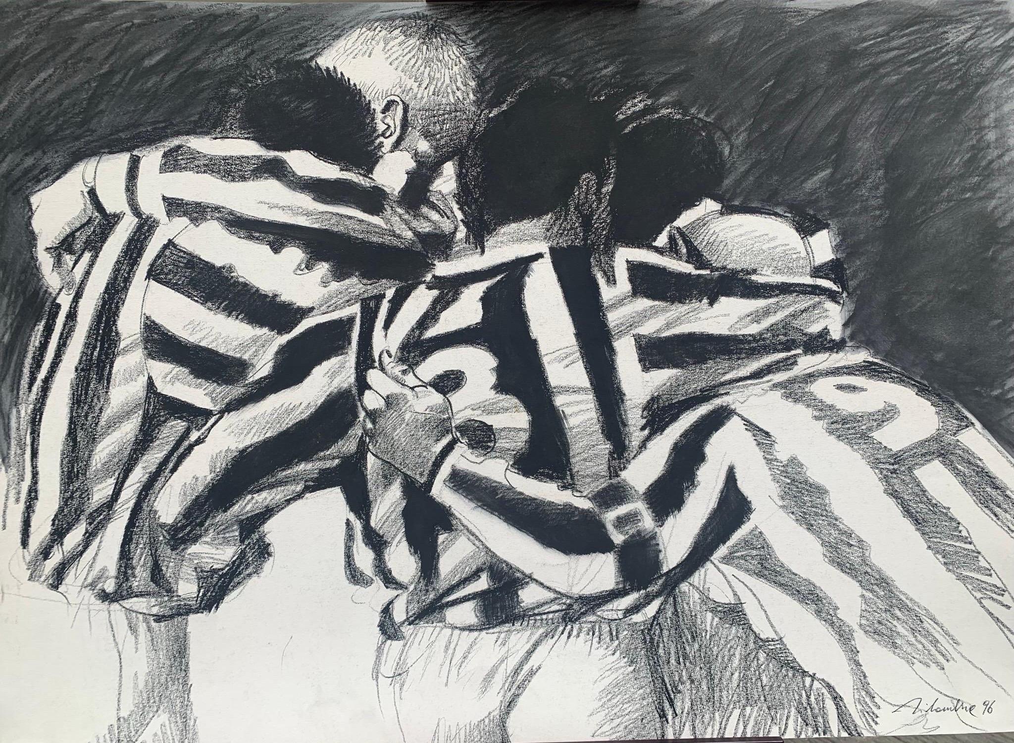 Juventus 1995-96 - El abrazo de la victoria. UEFA. 1996