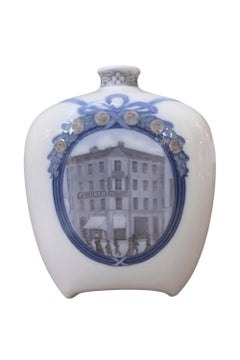 Jarrón Royal Copenhagen, 1909 - Politiken Periódico Danés 25 Aniversario