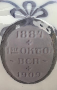Vase de Royal Copenhagen, 1909 - Journal danois Politiken 25e anniversaire