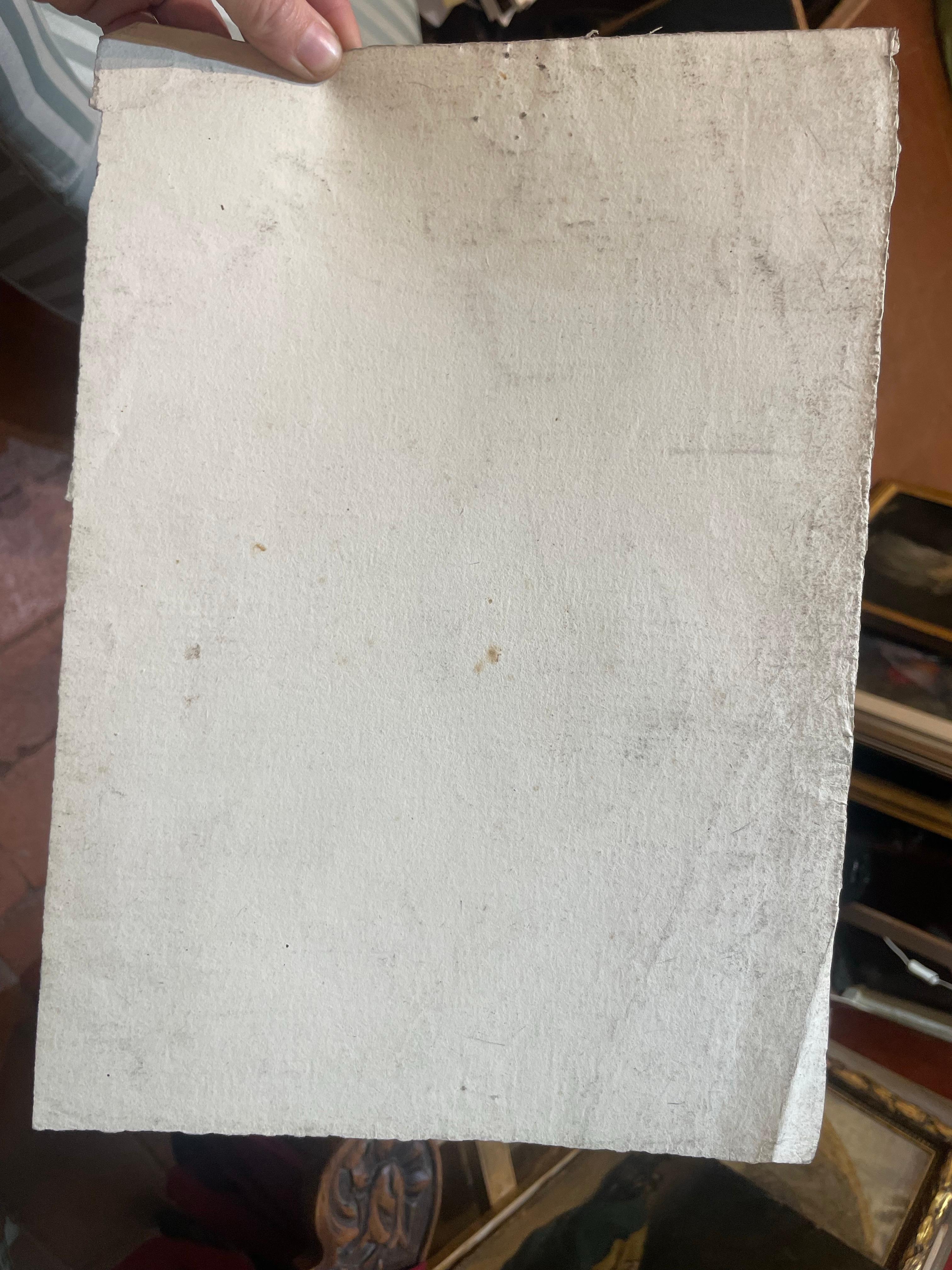 Étude académique de mains tenant un bâton, école toscane, 32 × 23 cm en vente 3