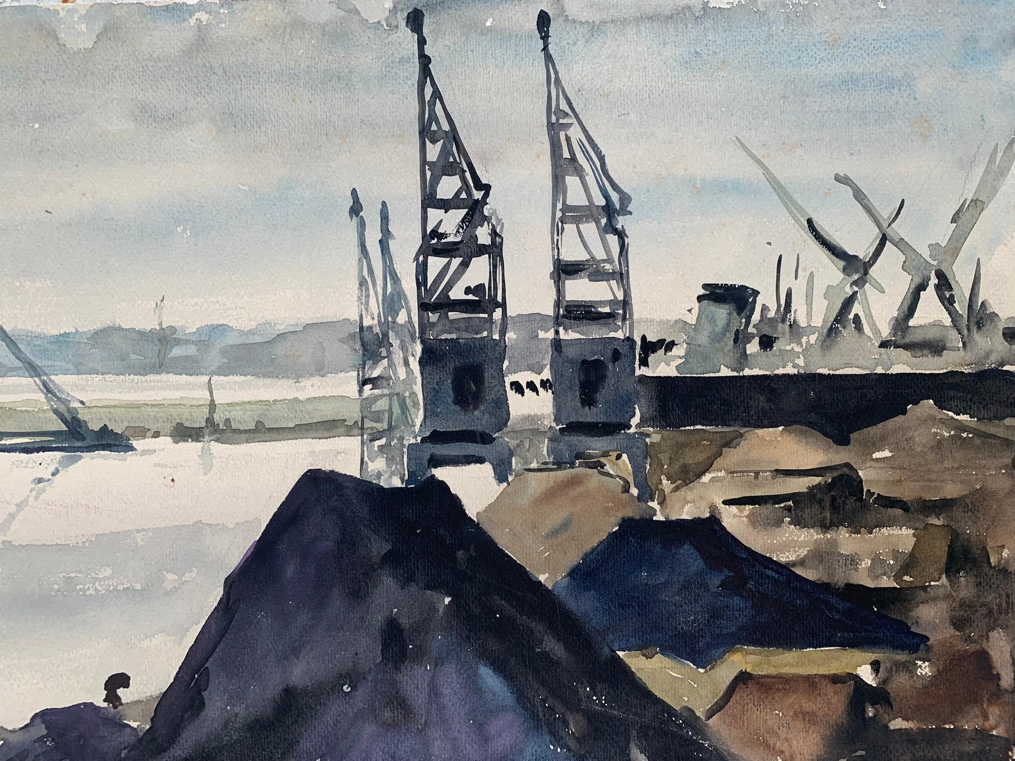 Der Hafen von Terragon.  Aquarell. Ca. 1940-1950.  (Konstruktivismus), Art, von Unknown