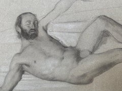 Nudo maschile nella posa di un satiro dormiente. XIX secolo