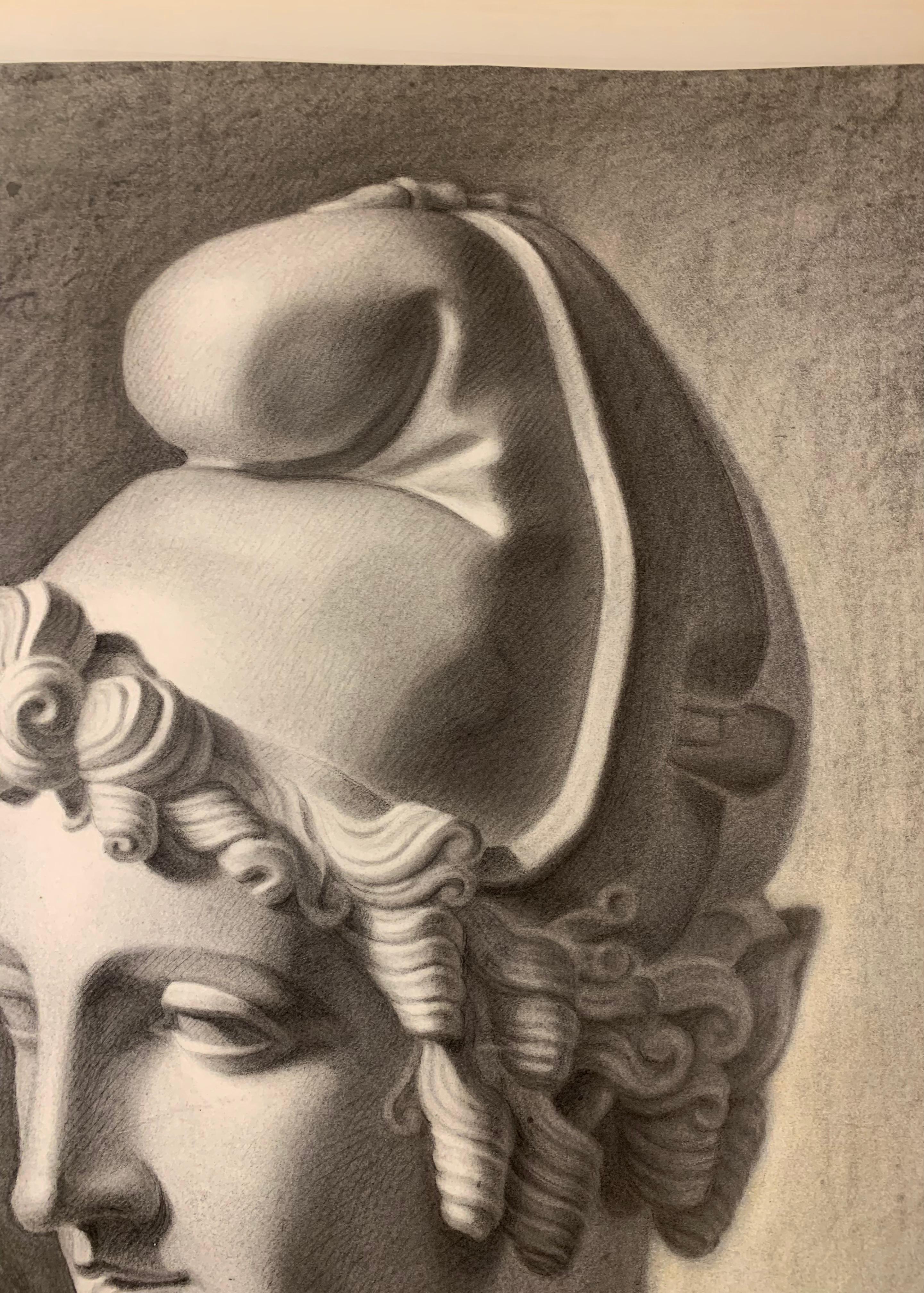 Academic Study of the Head of Paris by Canova (Gypsoteca plaster copy) 1