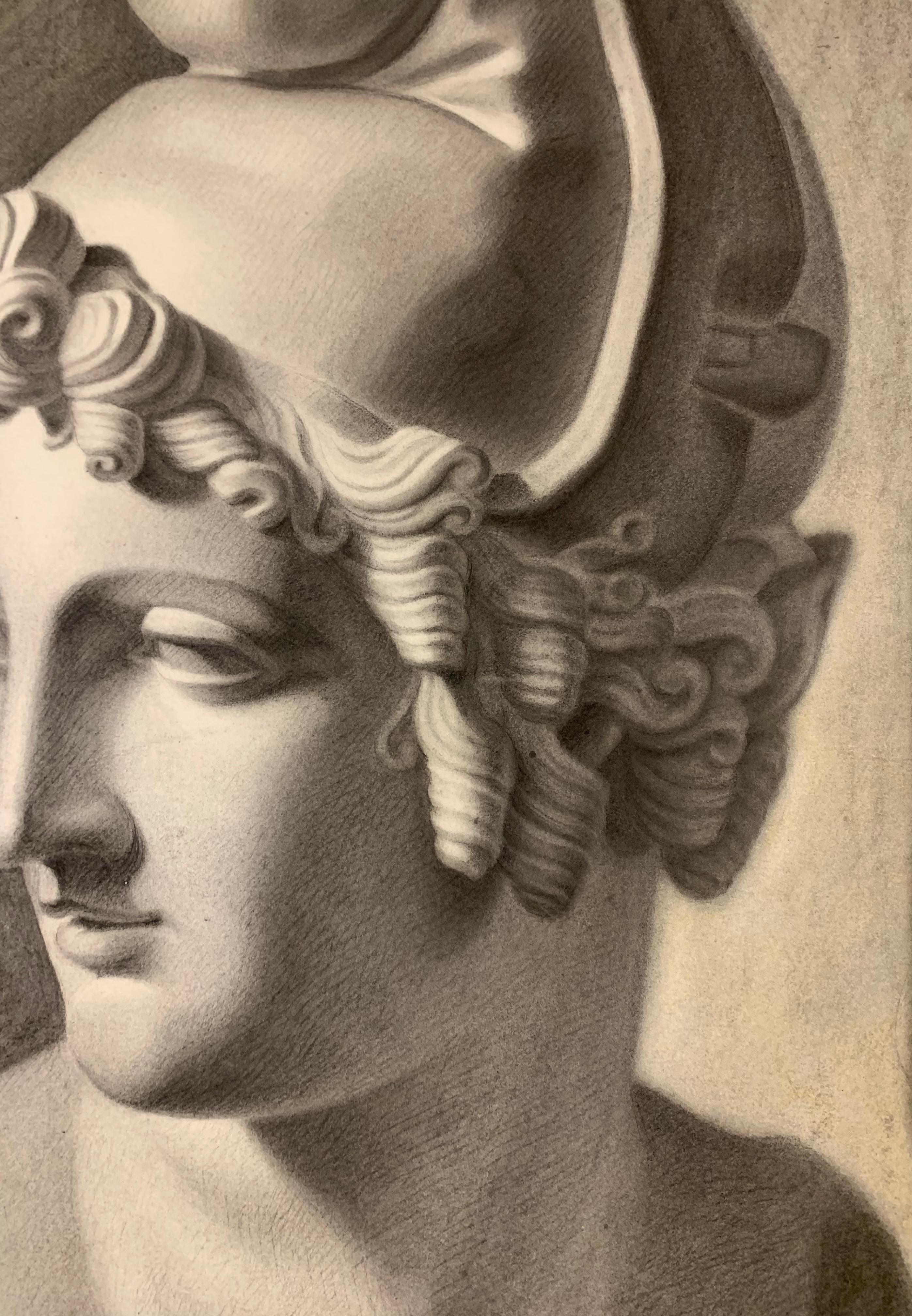 Academic Study of the Head of Paris by Canova (Gypsoteca plaster copy) 9