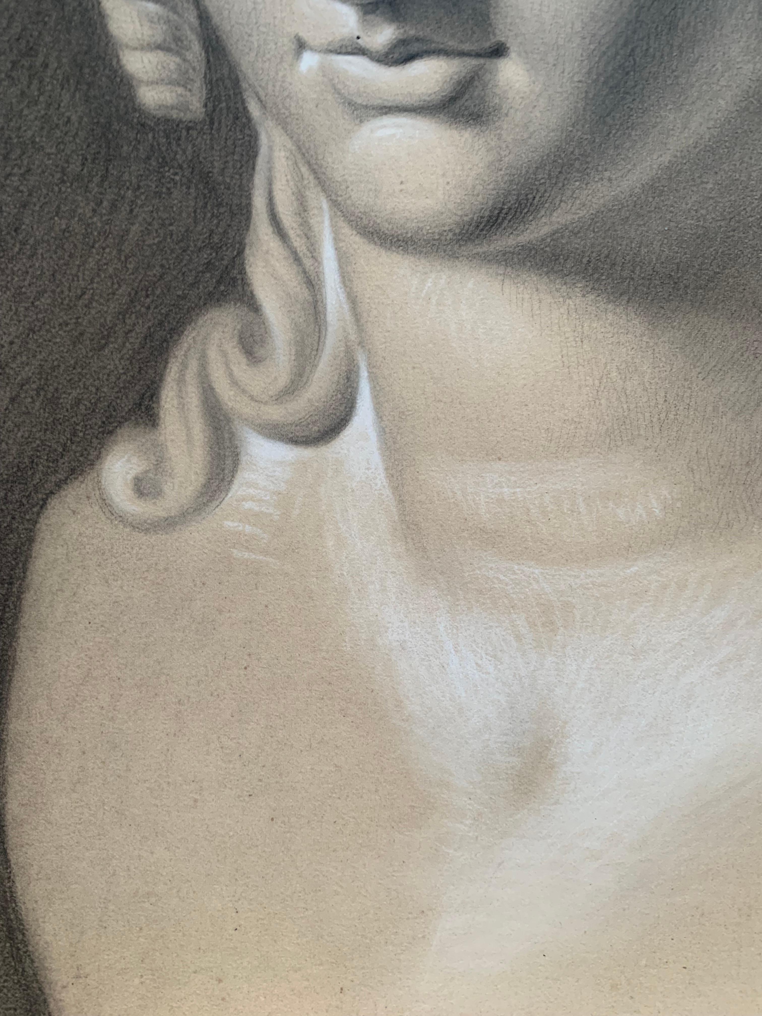 

Akademische Studie des Kopfes der Helena von Troja aus dem 19. Jahrhundert von Canova (Gips aus der Gypsoteca)

63 cm x 46 cm
Zeichnung mit Kohle und weißer Kreide auf hellbraunem Papier. 

Sehr guter Erhaltungszustand. (siehe Foto für