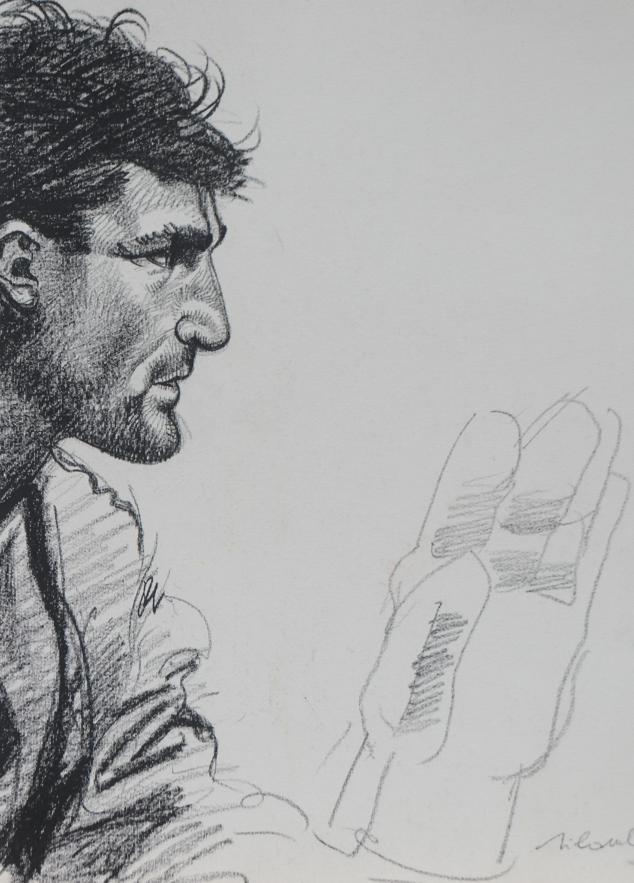 1996: Angelo Peruzzi - Juventus Goalkeeper in the Net, Champion of the UEFA. - Art di Marco Silombria 