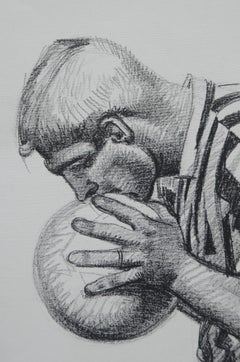 Juventus Football Player, UEFA Champions League Triumph, 1996. Cm 72 x 50