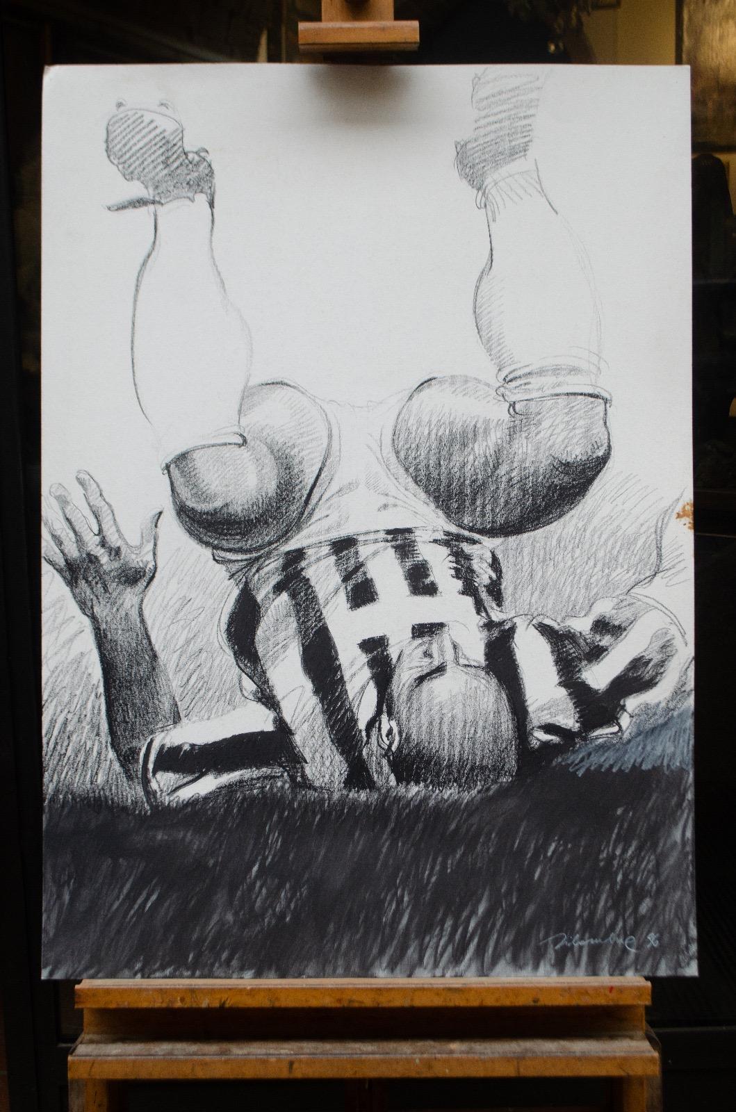 Juventus Fußballspieler, Champions League Finale gegen Ajax, 1996 - 101 x 72 cm im Angebot 5