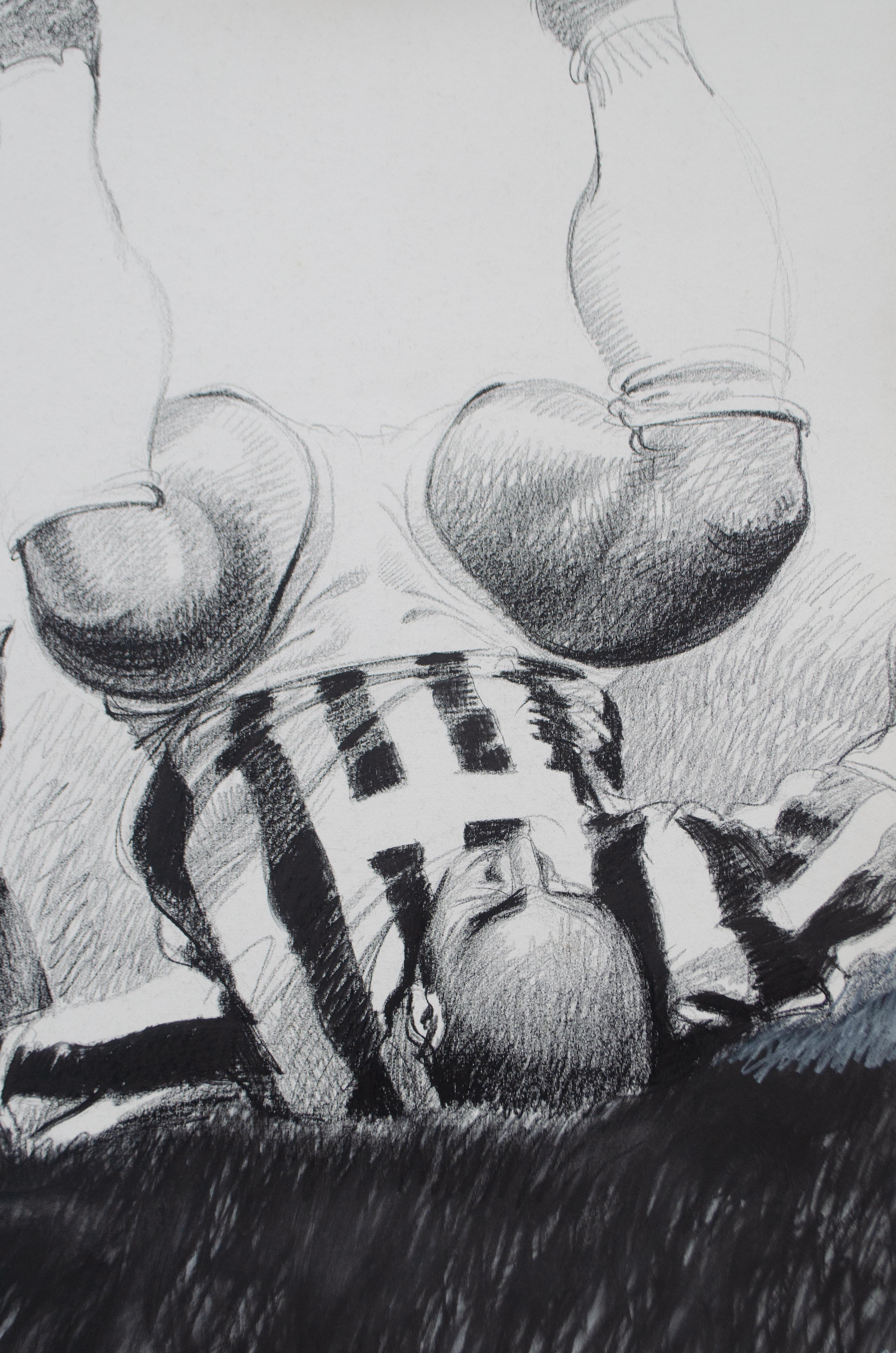Juventus Fußballspieler, Champions League Finale gegen Ajax, 1996 - 101 x 72 cm im Angebot 3